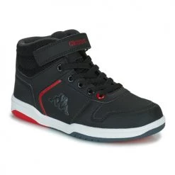 Chaussures Garçon Baskets montantes Kappa KARY MD EV KID Noir / Rouge