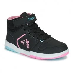 Chaussures Fille Baskets montantes Kappa KARY MD EV KID Noir / Rose