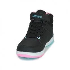 Chaussures Fille Baskets montantes Kappa KARY MD EV KID Noir / Rose -Baskets mode Soldes 22535375 500 C