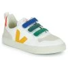 Chaussures Enfant Baskets basses Veja SMALL V-10 Blanc / Bleu / Jaune / Vert
