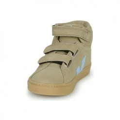 Chaussures Enfant Baskets montantes Veja SMALL ESPLAR MID Beige / Bleu -Baskets mode Soldes 22546076 500 C