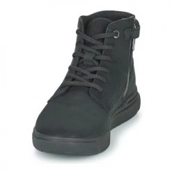 Chaussures Enfant Baskets montantes Timberland SENECA BAY 6IN SIDE ZIP Noir -Baskets mode Soldes 22551187 500 C