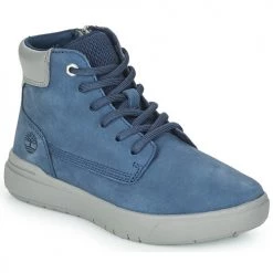 Chaussures Enfant Baskets montantes Timberland SENECA BAY 6IN SIDE ZIP Bleu