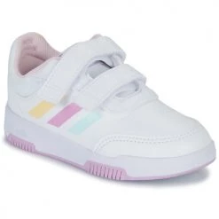 Chaussures Fille Baskets basses adidas Performance TENSAUR SPORT 2.0 C Blanc / Rose