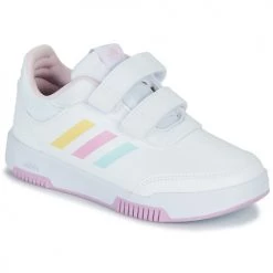 Chaussures Fille Baskets basses adidas Performance TENSAUR SPORT 2.0 C Blanc / Rose