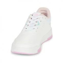 Chaussures Fille Baskets basses adidas Performance TENSAUR SPORT 2.0 K Blanc / Rose -Baskets mode Soldes 22570961 500 C