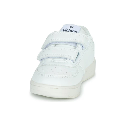 Chaussures Fille Baskets basses Victoria TIEMPO EFECTO PIEL & FAN Blanc / Rose 3 Chaussures Fille Baskets basses Victoria TIEMPO EFECTO PIEL & FAN Blanc / Rose – Image 3