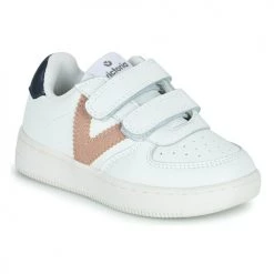 Chaussures Fille Baskets basses Victoria TIEMPO EFECTO PIEL & COL Blanc