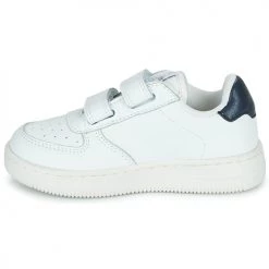 Chaussures Fille Baskets basses Victoria TIEMPO EFECTO PIEL & COL Blanc -Baskets mode Soldes 22579930 500 D