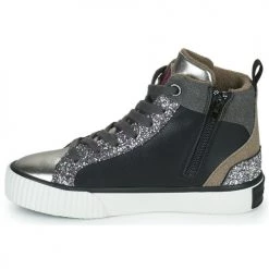 Chaussures Fille Baskets montantes Pepe jeans OTTIS PLATFORM GIRL GLIT Noir / Argenté -Baskets mode Soldes 22587875 500 D