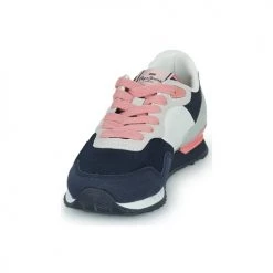 Chaussures Fille Baskets basses Pepe jeans LONDON ONE ON G Marine / Rose -Baskets mode Soldes 22587876 500 C