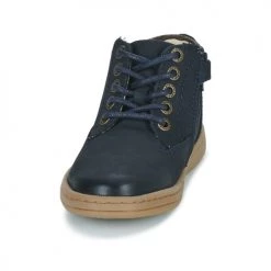 Chaussures Garçon Baskets montantes Kickers TACKLAND Marine -Baskets mode Soldes 22588597 500 C