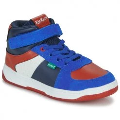 Chaussures Garçon Baskets montantes Kickers KICKALIEN Noir / Bleu / Blanc