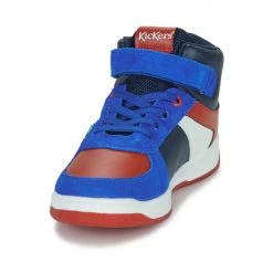 Chaussures Garçon Baskets montantes Kickers KICKALIEN Noir / Bleu / Blanc -Baskets mode Soldes 22588602 500 C