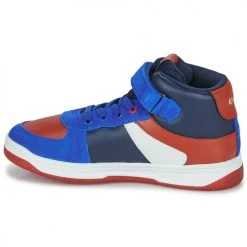 Chaussures Garçon Baskets montantes Kickers KICKALIEN Noir / Bleu / Blanc -Baskets mode Soldes 22588602 500 D