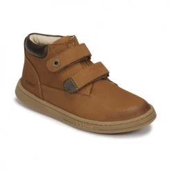 Chaussures Garçon Baskets montantes Kickers TACKEASY Camel