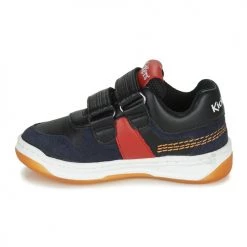 Chaussures Garçon Baskets basses Kickers KALIDO Marine / Rouge -Baskets mode Soldes 22588635 500 D