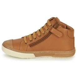 Chaussures Garçon Baskets montantes Bisgaard HOLGER Marron -Baskets mode Soldes 22597177 500 D