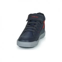 Chaussures Garçon Baskets montantes Geox J ARZACH BOY Marine / Rouge -Baskets mode Soldes 22608063 500 C