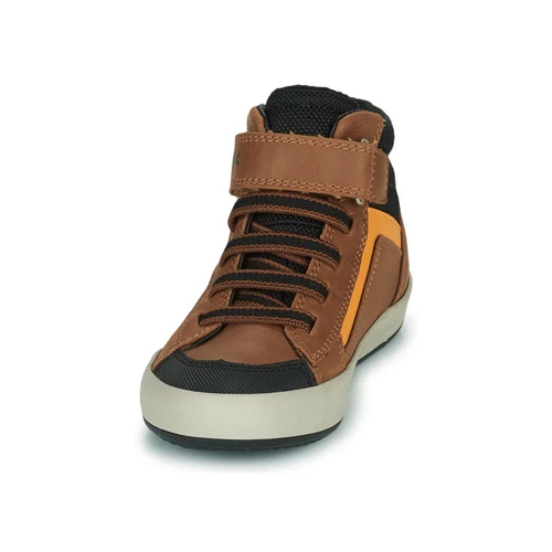 Chaussures Garçon Baskets montantes Geox J GISLI BOY Marron / Jaune 3 Chaussures Garçon Baskets montantes Geox J GISLI BOY Marron / Jaune – Image 3