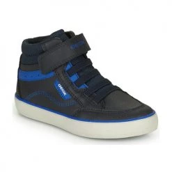 Chaussures Garçon Baskets montantes Geox J GISLI BOY Noir / Bleu