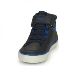Chaussures Garçon Baskets montantes Geox J GISLI BOY Noir / Bleu -Baskets mode Soldes 22608066 500 C