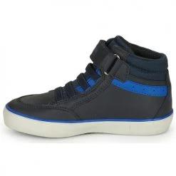 Chaussures Garçon Baskets montantes Geox J GISLI BOY Noir / Bleu -Baskets mode Soldes 22608066 500 D