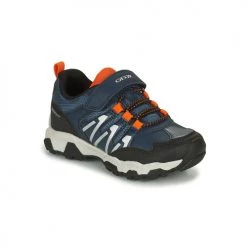 Chaussures Garçon Baskets basses Geox J MAGNETAR BOY B ABX Bleu / Orange