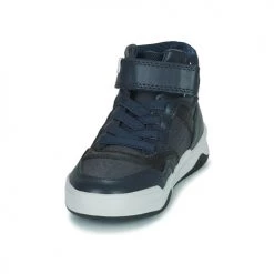 Chaussures Garçon Baskets montantes Geox J PERTH BOY Marine -Baskets mode Soldes 22608073 500 C
