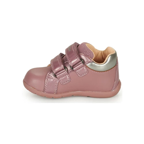 Chaussures Fille Baskets basses Geox B ELTHAN GIRL Rose / Argenté 4 Chaussures Fille Baskets basses Geox B ELTHAN GIRL Rose / Argenté – Image 4