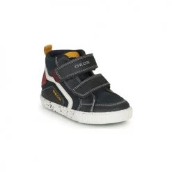 Chaussures Garçon Baskets montantes Geox B KILWI BOY C Noir