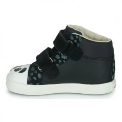 Chaussures Fille Baskets montantes Geox B KILWI GIRL C Noir -Baskets mode Soldes 22608098 500 D