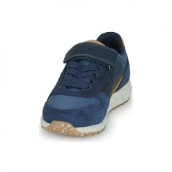 Chaussures Garçon Baskets basses Geox J ALBEN BOY C Marine -Baskets mode Soldes 22608104 500 C
