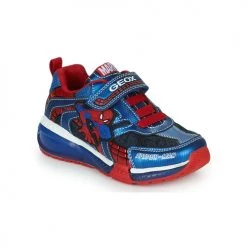 Chaussures Garçon Baskets basses Geox J BAYONYC BOY B Bleu / Rouge