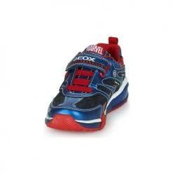 Chaussures Garçon Baskets basses Geox J BAYONYC BOY B Bleu / Rouge -Baskets mode Soldes 22608109 500 C