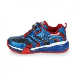 Chaussures Garçon Baskets basses Geox J BAYONYC BOY B Bleu / Rouge -Baskets mode Soldes 22608109 500 D