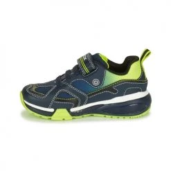 Chaussures Garçon Baskets basses Geox J BAYONYC BOY A Bleu / Vert -Baskets mode Soldes 22608116 500 D