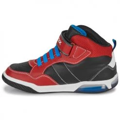 Chaussures Garçon Baskets montantes Geox J INEK BOY D Rouge / Bleu -Baskets mode Soldes 22608127 500 D