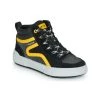 Chaussures Garçon Baskets montantes Geox J WEEMBLE BOY B Noir / Gris / Jaune