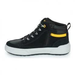 Chaussures Garçon Baskets montantes Geox J WEEMBLE BOY B Noir / Gris / Jaune -Baskets mode Soldes 22608135 500 D