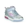 Chaussures Fille Baskets montantes Geox J INEK GIRL A Argenté / Rose