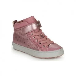 Chaussures Fille Baskets montantes Geox J KALISPERA GIRL I Rose