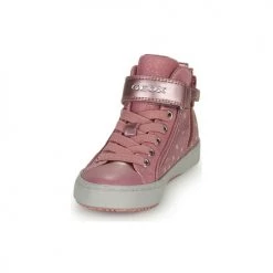 Chaussures Fille Baskets montantes Geox J KALISPERA GIRL I Rose -Baskets mode Soldes 22608149 500 C