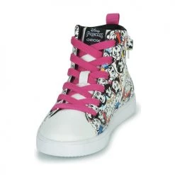 Chaussures Fille Baskets montantes Geox J KATHE GIRL H Multicolore -Baskets mode Soldes 22608155 500 C