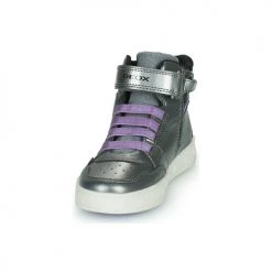 Chaussures Fille Baskets montantes Geox J SKYLIN GIRL A Violet -Baskets mode Soldes 22608158 500 C