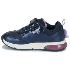 Chaussures Fille Baskets basses Geox J SPACECLUB GIRL B Violet -Baskets mode Soldes 22608162 500 D