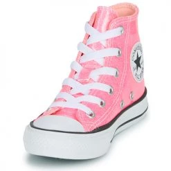 Chaussures Fille Baskets montantes Converse Chuck Taylor All Star Sun-Kissed Glitter Millenium Glam Hi Rose -Baskets mode Soldes 22674645 500 C