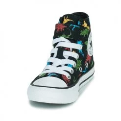 Chaussures Enfant Baskets montantes Converse Chuck Taylor All Star 1V Dinosaurs Hi Noir / Multicolore -Baskets mode Soldes 22674646 500 C