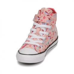 Chaussures Fille Baskets montantes Converse Chuck Taylor All Star 1V Happy Hummingbirds Hi Rose / Multicolore -Baskets mode Soldes 22674649 500 C