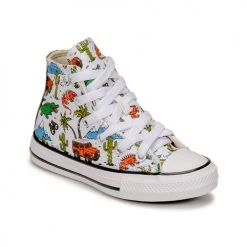 Chaussures Enfant Baskets montantes Converse Chuck Taylor All Star Desert Explorer Hi Blanc / Multicolore